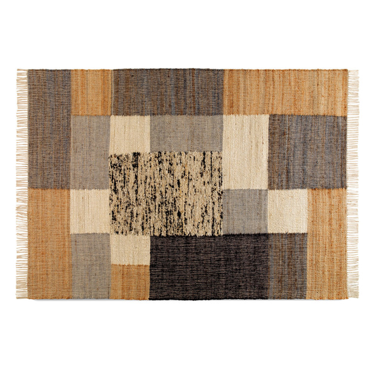 Ebern Designs Kahnah Brown/Beige/Grey Area Rug Wayfair.co.uk